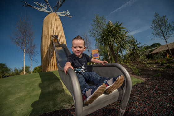 Child On Slide Madagascar Play