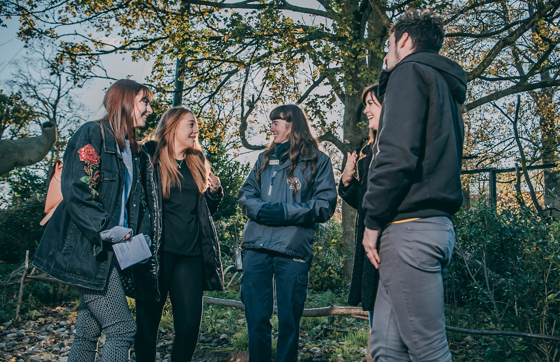 Ranger With Young Adults