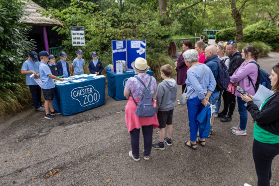 School Children Talking To Zoo Visitors School Takeover Day 2023