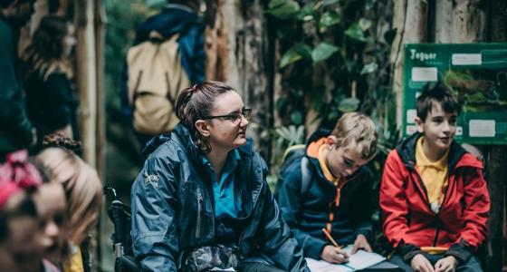 Volunteer With A Group Of Junior Rangers