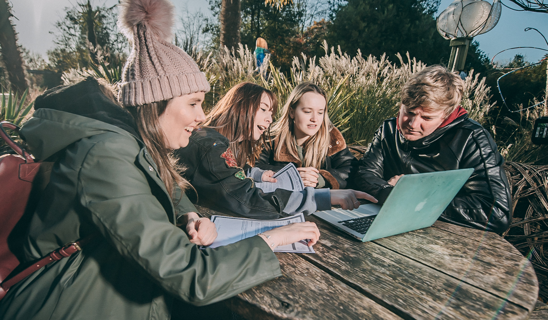 Young Adults At The Zoo