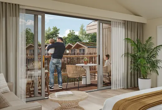 View Of Lakeside Lodge Interior Family Landscape (2)